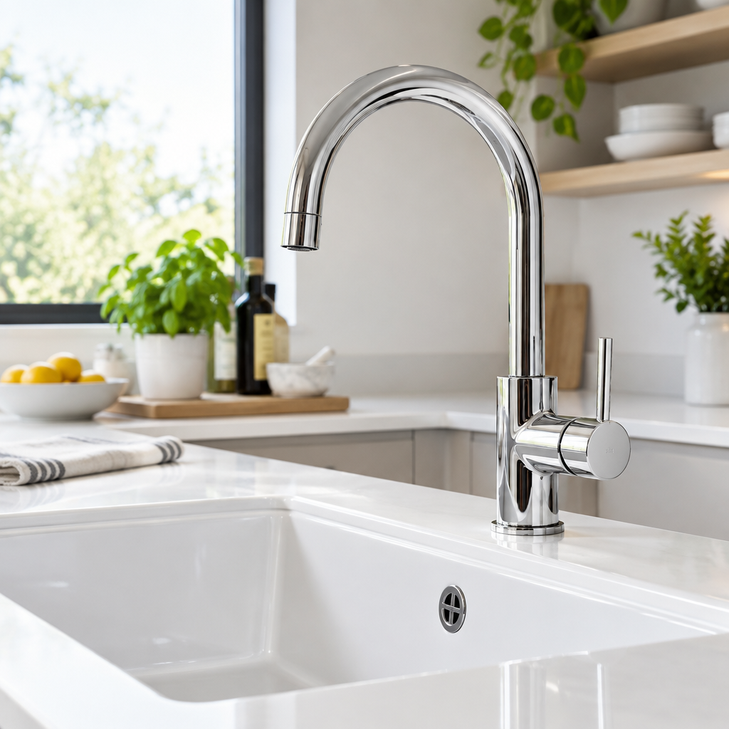 Chrome Kitchen Taps