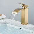 Bathroom Sink Tap Single Lever Mono Wash Basin Vanity Mixer Taps Brushed Gold