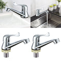 1 Pair Chrome Lever Basin Sink Taps Bathroom Taps 1/2" Cold Stylish Durable