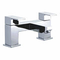 Aquadart Edgeware Bath Filler Tap Polished Chrome Dual Lever Deck Mounted