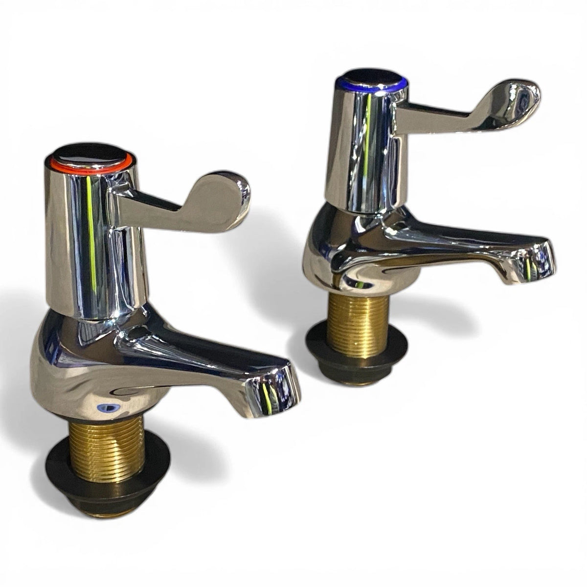 Deva 3" Bath Taps (Pair) Chrome Lever Action