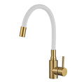 360° Gold Kitchen Sink Mixer Taps Flexible Spout Monobloc Single Lever Faucet