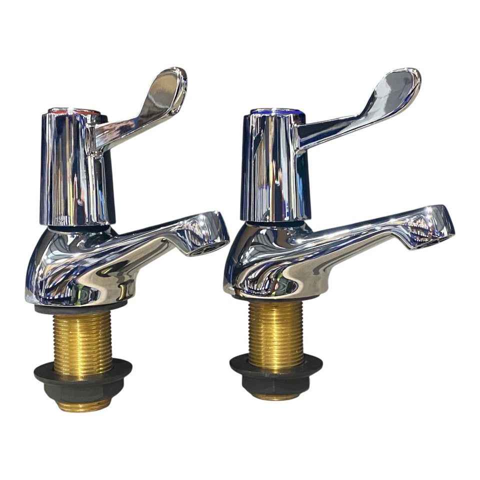Deva 3" Bath Taps (Pair) Chrome Lever Action