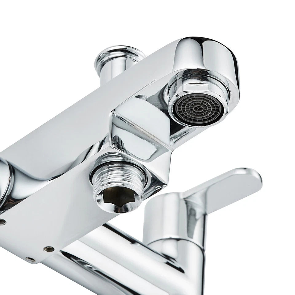 New Waterfall Bathroom Taps Chrome Basin Mixer Bath Filler Shower Deck Tap