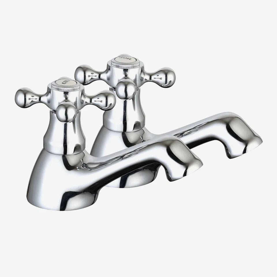 Nes Home Stratford Basin Taps & Waste Chrome