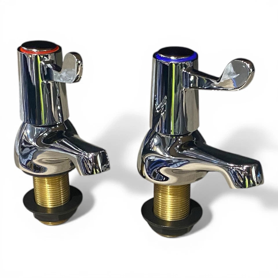 Deva 3" Bath Taps (Pair) Chrome Lever Action