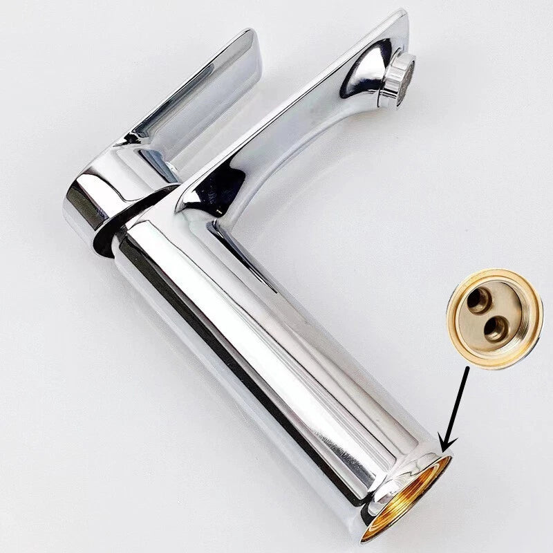 Bathroom Sink Taps with Waste Chrome Mono Basin Mixer Tap Single Lever Faucet s