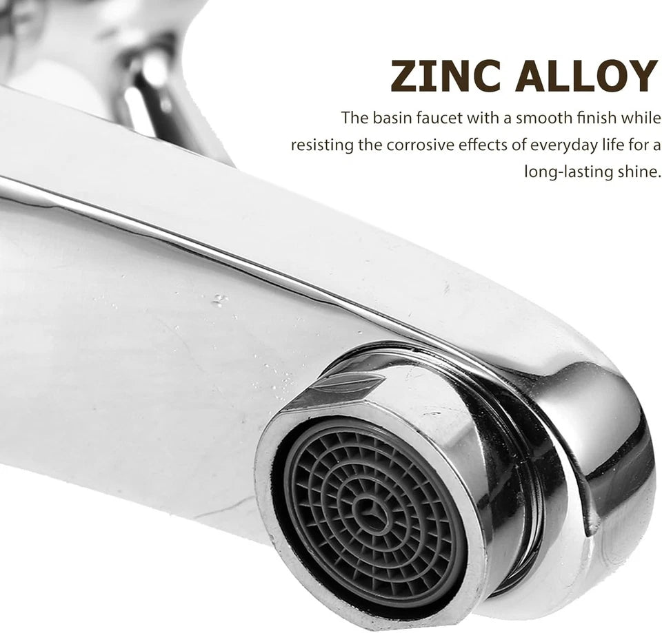 2X Twin Taps Set Hot and Cold Pair Tap Traditional Bath Bathroom Basin Sink UK