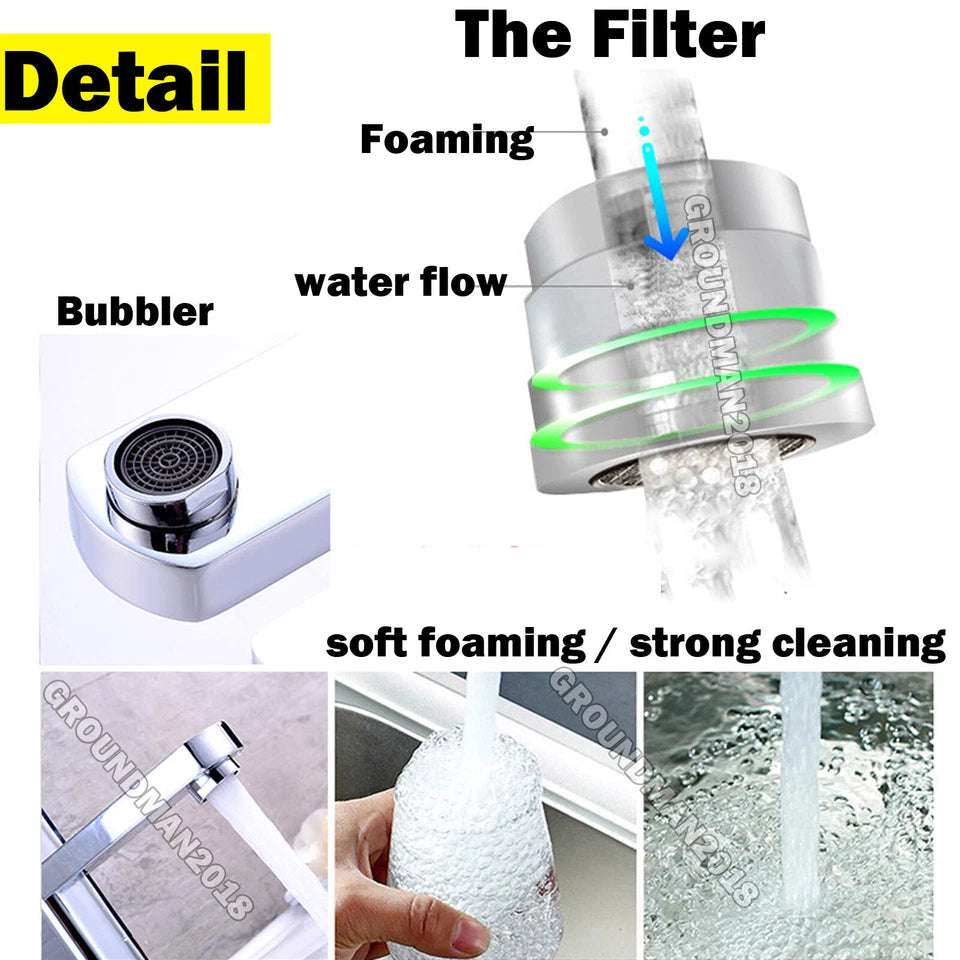 Waterfall Bathroom Basin Mono Mixer Tap Chrome Cloakroom with Flexible Hoses
