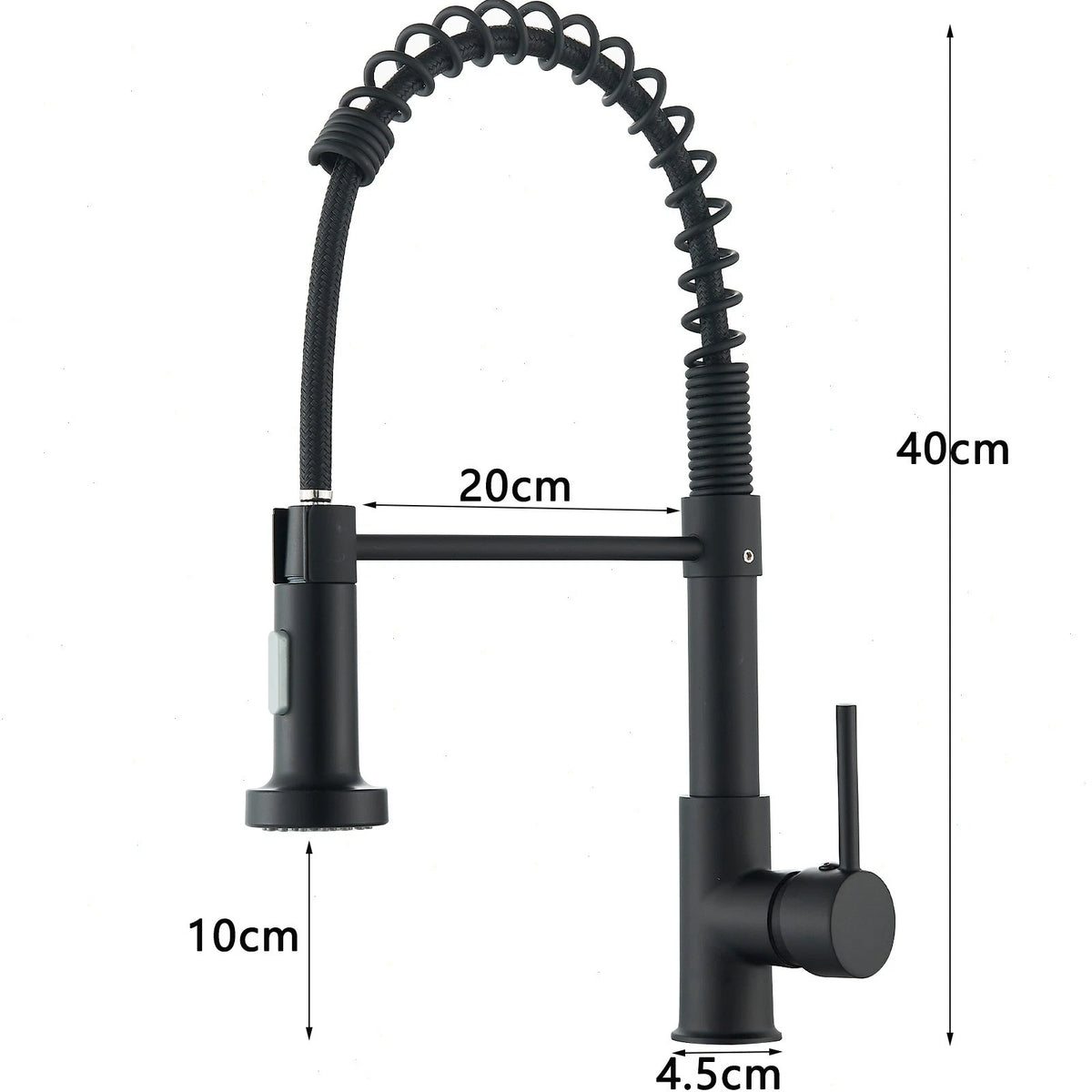 Modern Pull Out Kitchen Mixer Tap Dual Spout Spray Single Lever 360°