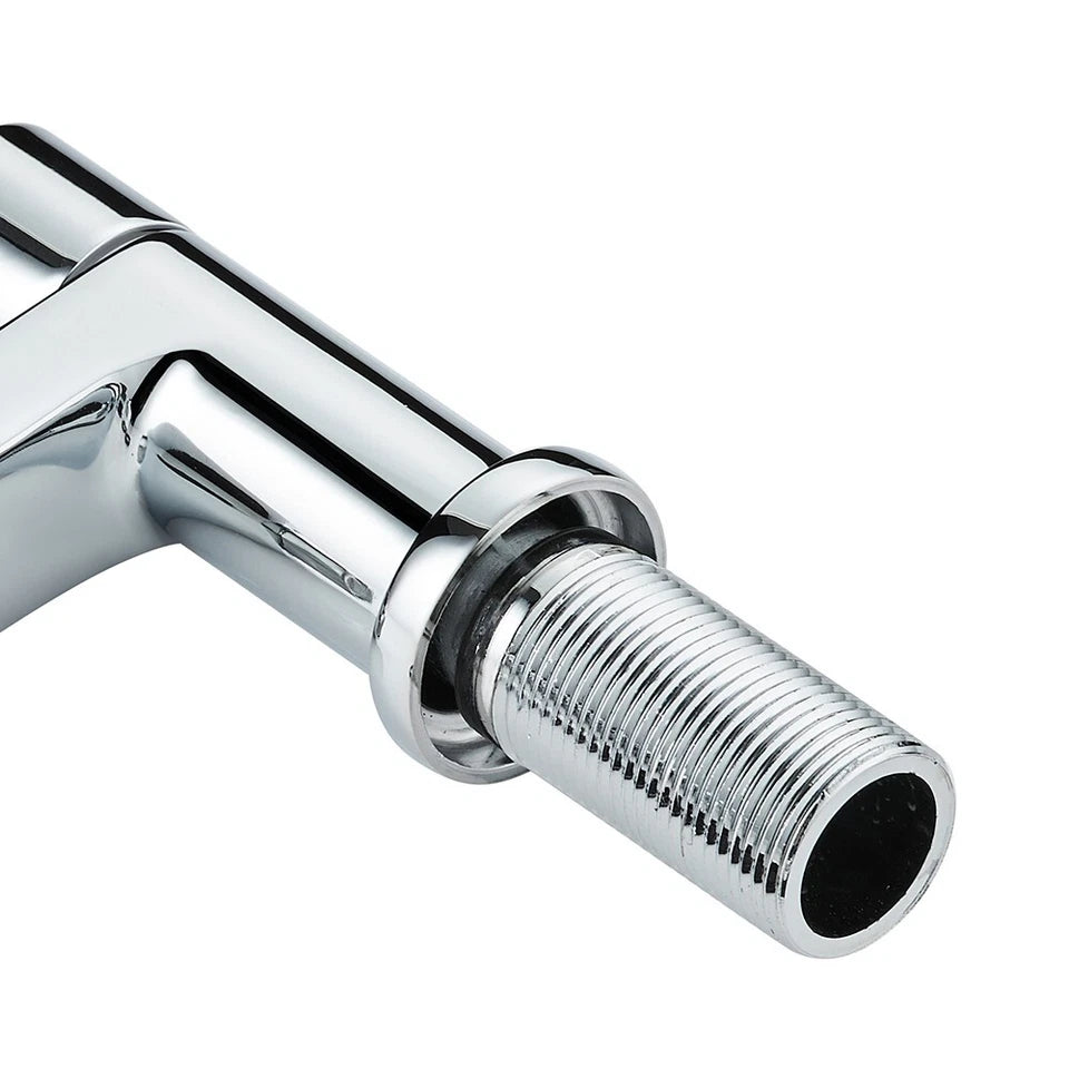 2 Taps Twin Hot Cold Pair Tap Modern Bath Bathroom Twin Bath Taps (Hot And Cold)